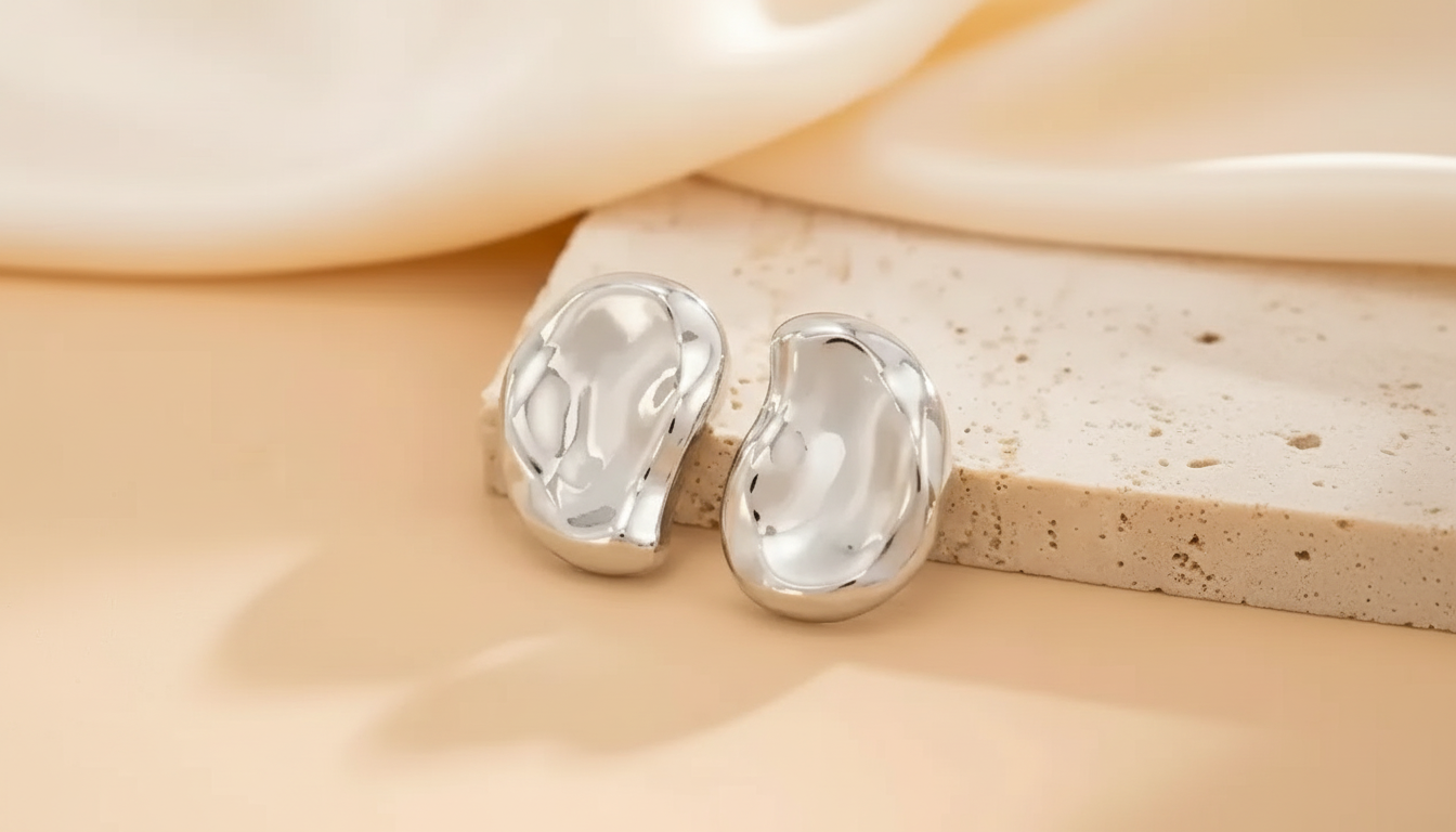 Irregular Geometric Stud Earrings: Modern Minimal Shine
