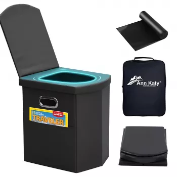 Extra-Large Portable Camping Toilet for Adults: Easy Comfort